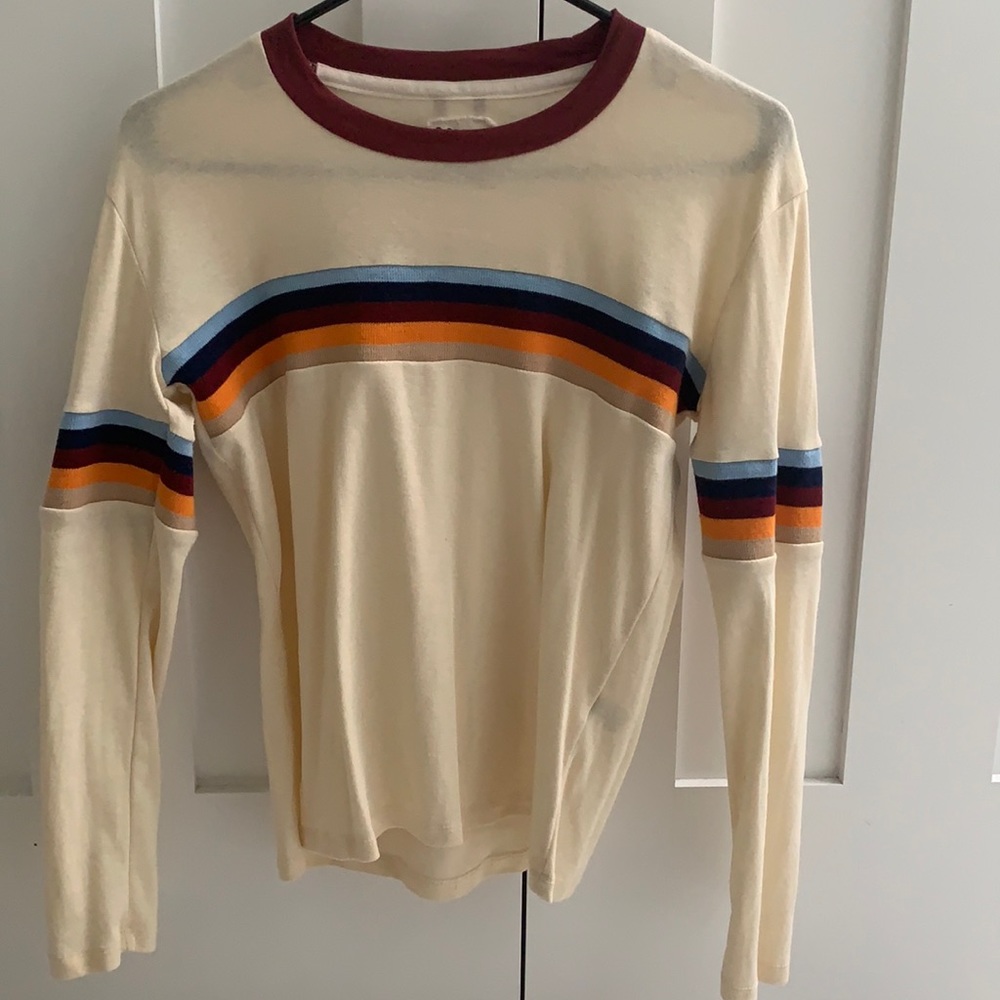 Striped long sleeve tee